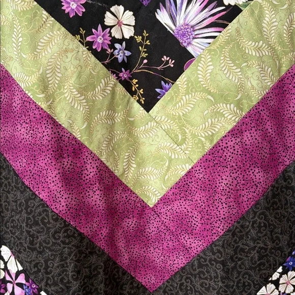 HOMEMADE | Quilted Patchwork Floral Open Jacket - Picture 10 of 16